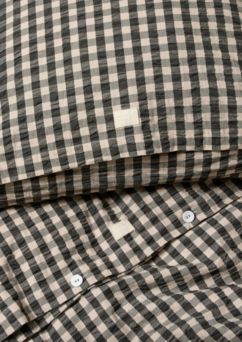 Ensemble de lit Bæk&Bølge 150x210 cm, Sable noir Juna