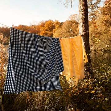 Ensemble de lit Bæk&Bølge 220x220 cm - Bleu foncé-blanc - Juna