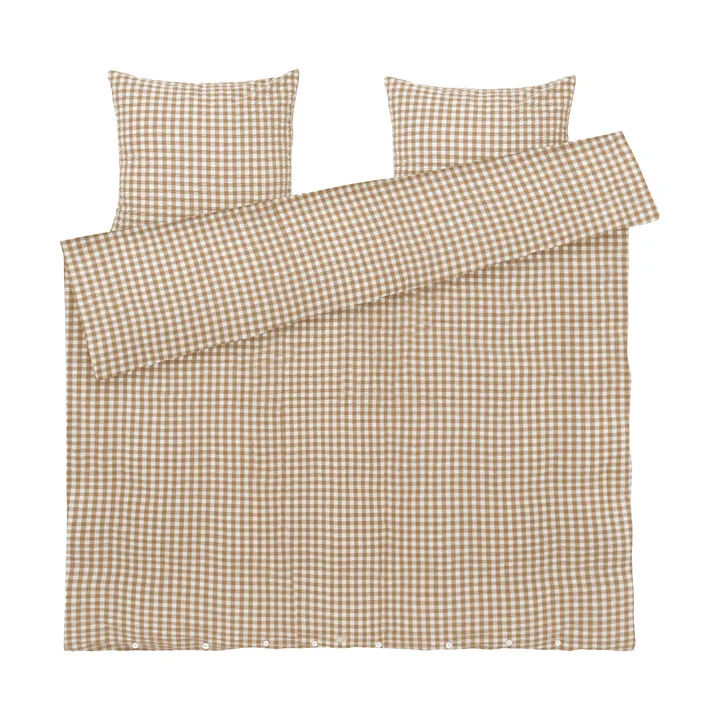 Ensemble de lit Bæk&Bølge 220x220 cm - Caramel-off white - Juna