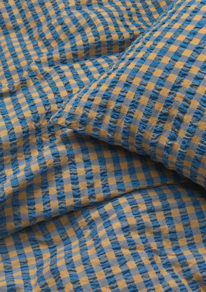Ensemble de lit Bæk&Bølge 220x220 cm, Ocre bleu Juna