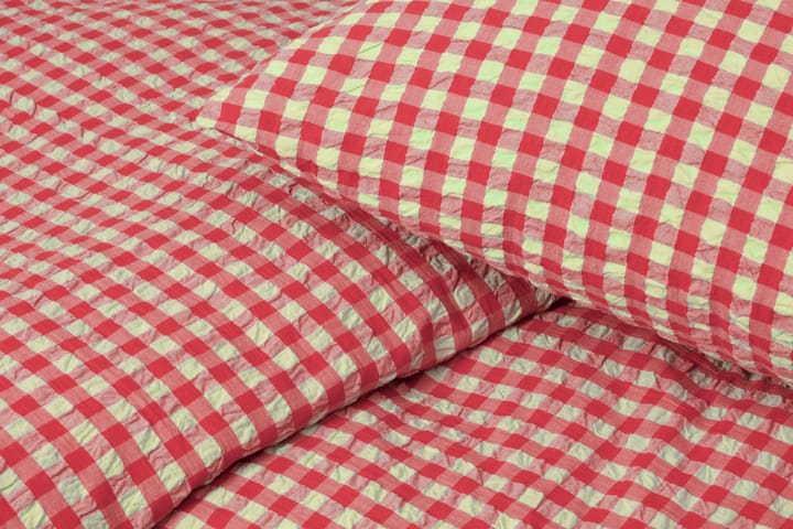Ensemble de lit Bæk&Bølge 220x220 cm, Rouge-jaune Juna