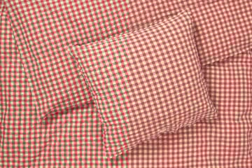 Ensemble de lit Bæk&Bølge 220x220 cm - Rouge-jaune - Juna