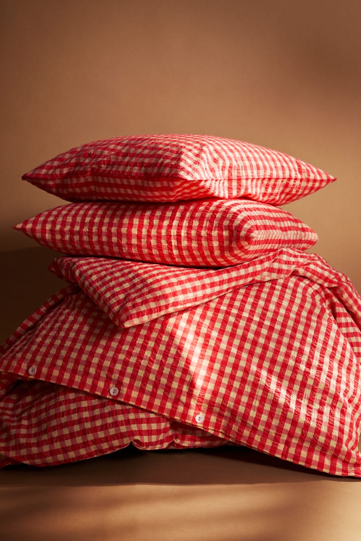 Ensemble de lit Bæk&Bølge 220x220 cm, Rouge-jaune Juna