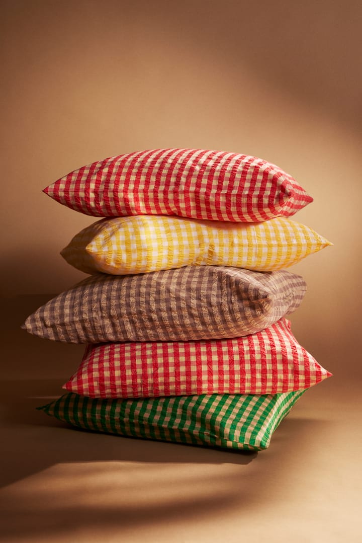 Ensemble de lit Bæk&Bølge 220x220 cm, Rouge-jaune Juna