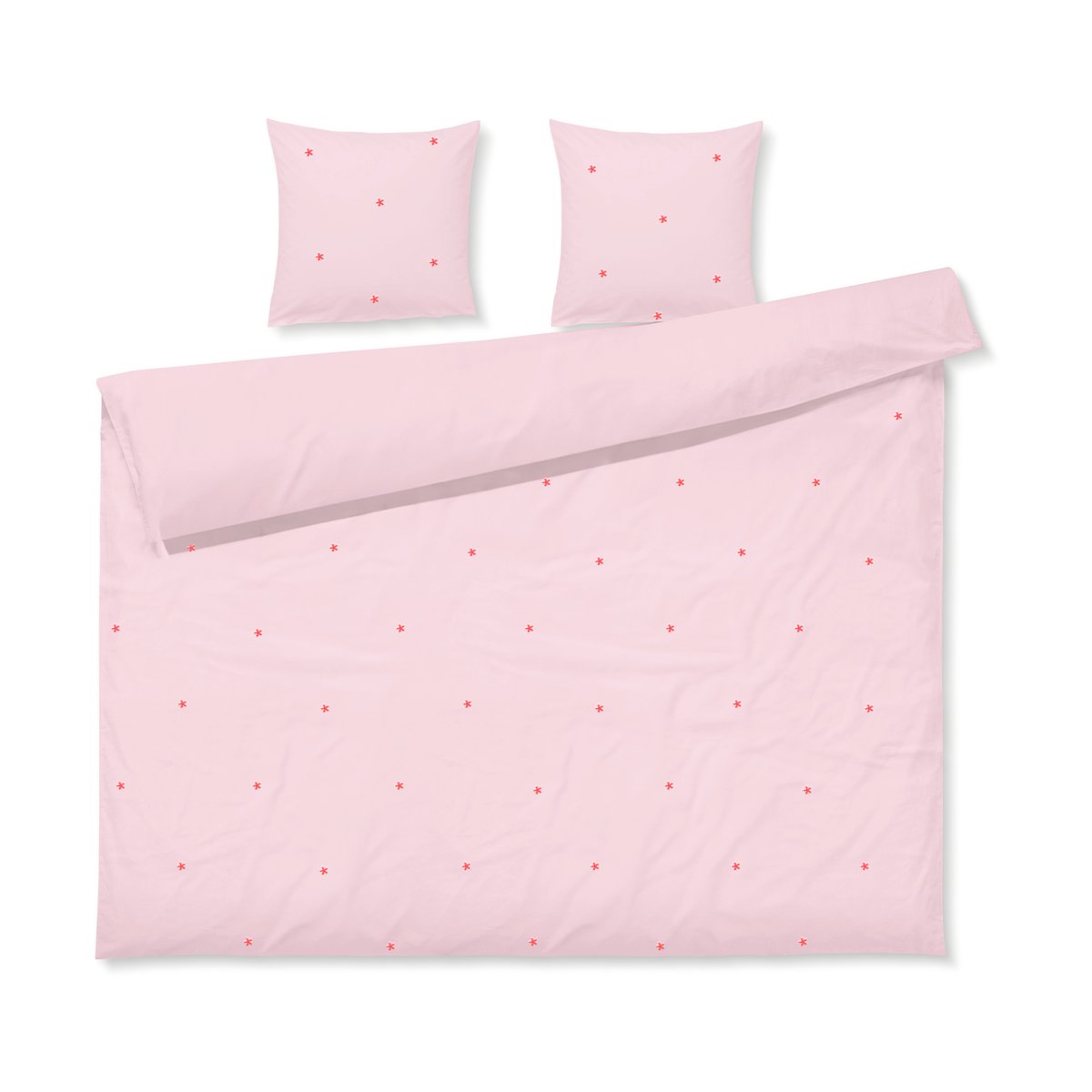 Juna Ensemble de lit Daisy 220x220 cm Pink-rouge