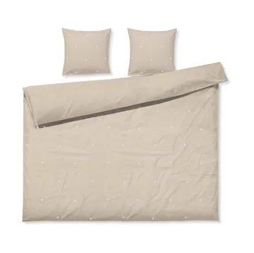 Ensemble de lit Daisy 220x220 cm - Sable-blanc - Juna