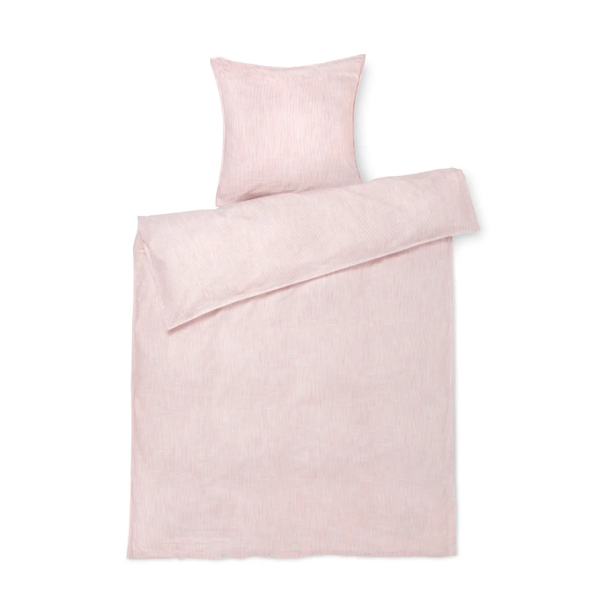 Ensemble de lit Monochrome Lines 150x210 cm, Rose-blanc Juna