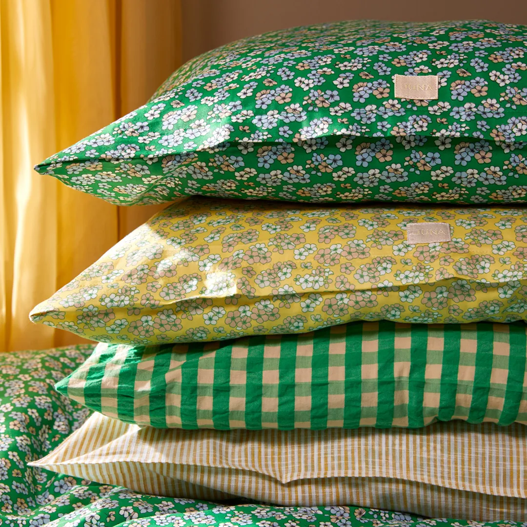 Ensemble de lit Pleasantly 150x210 cm, Vert Juna