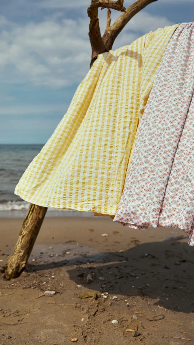 Ensemble de lit Pleasantly 220x220 cm, Blanc-rose Juna