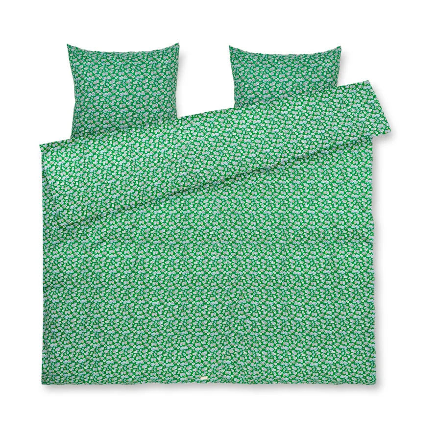 Ensemble de lit Pleasantly 220x220 cm, Vert Juna