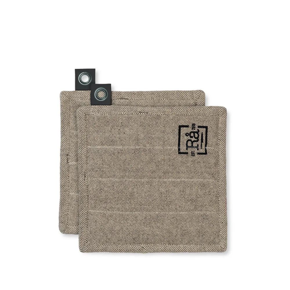 Manique Rå, gris foncé, lot de 2, taille unique Juna