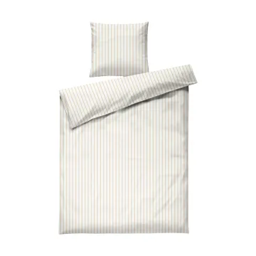 Parure de lit Soft, 150x210/50x60 cm - Off white-caramel - Juna