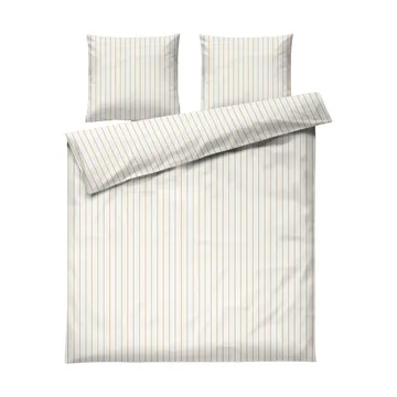 Parure de lit Soft, 220x220/2x50x60 cm - Off white-caramel - Juna