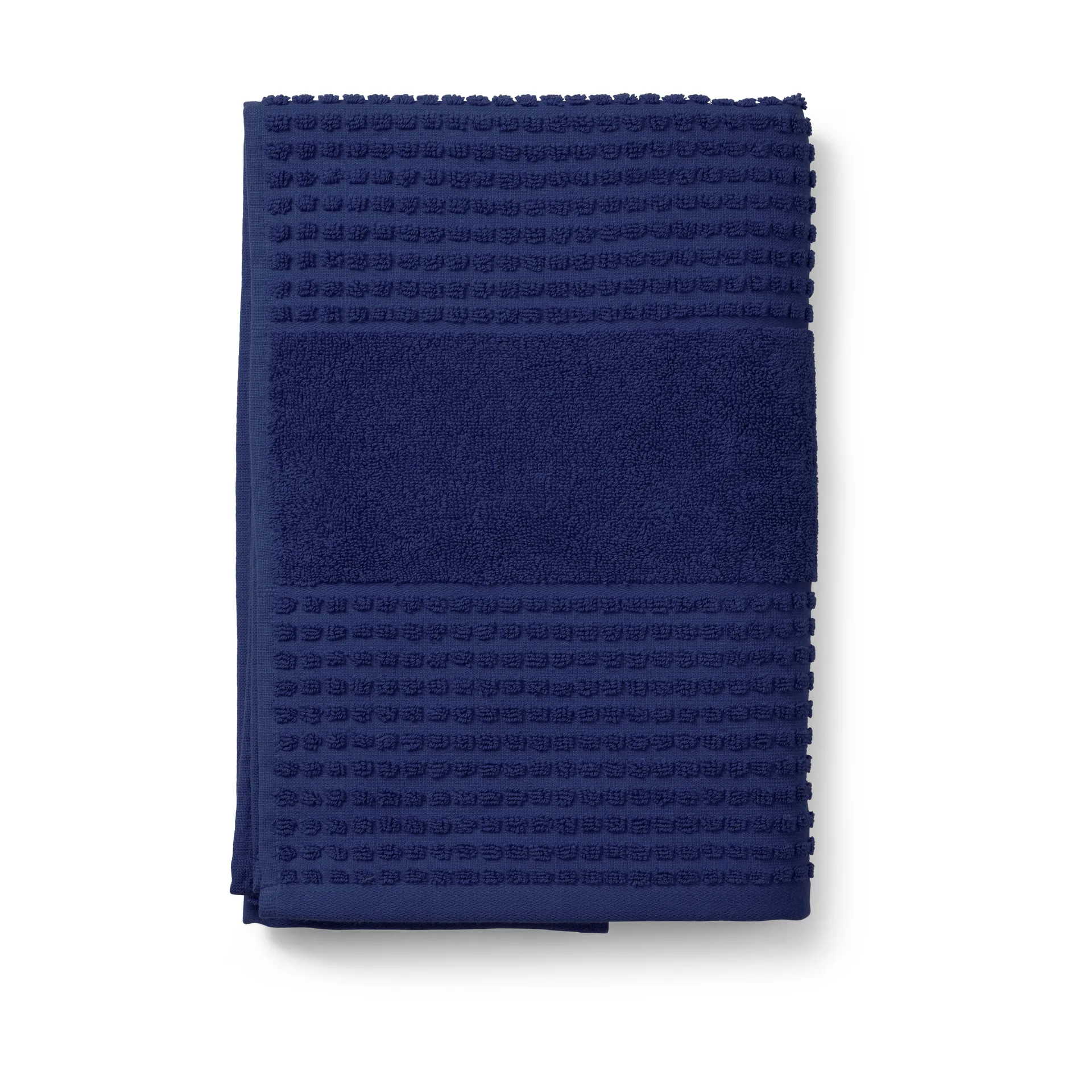 Serviette Check 70x140 cm, Bleu marine Juna