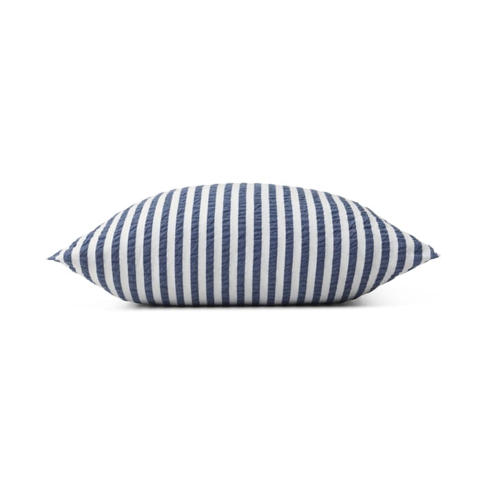 Taie d'oreiller Bæk&Bølge Lines 50x60 cm, Bleu foncé-blanc Juna