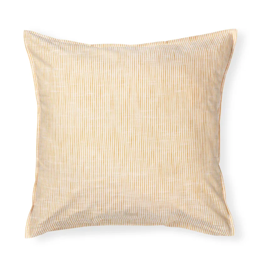 Taie d'oreiller Monochrome Lines 50x60 cm, Ocre blanc Juna