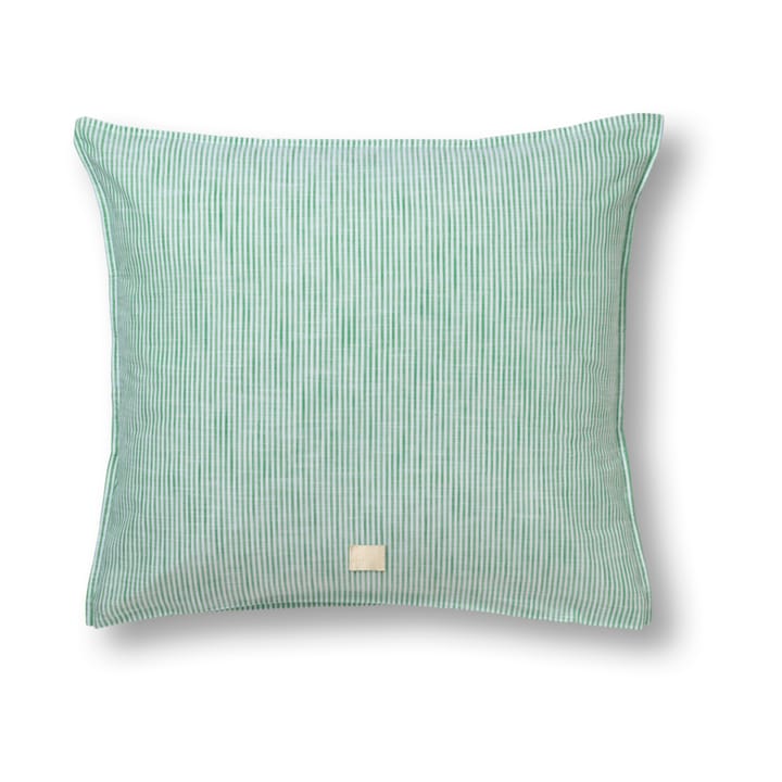 Taie d'oreiller Monochrome Lines 50x60 cm - Vert-blanc - Juna