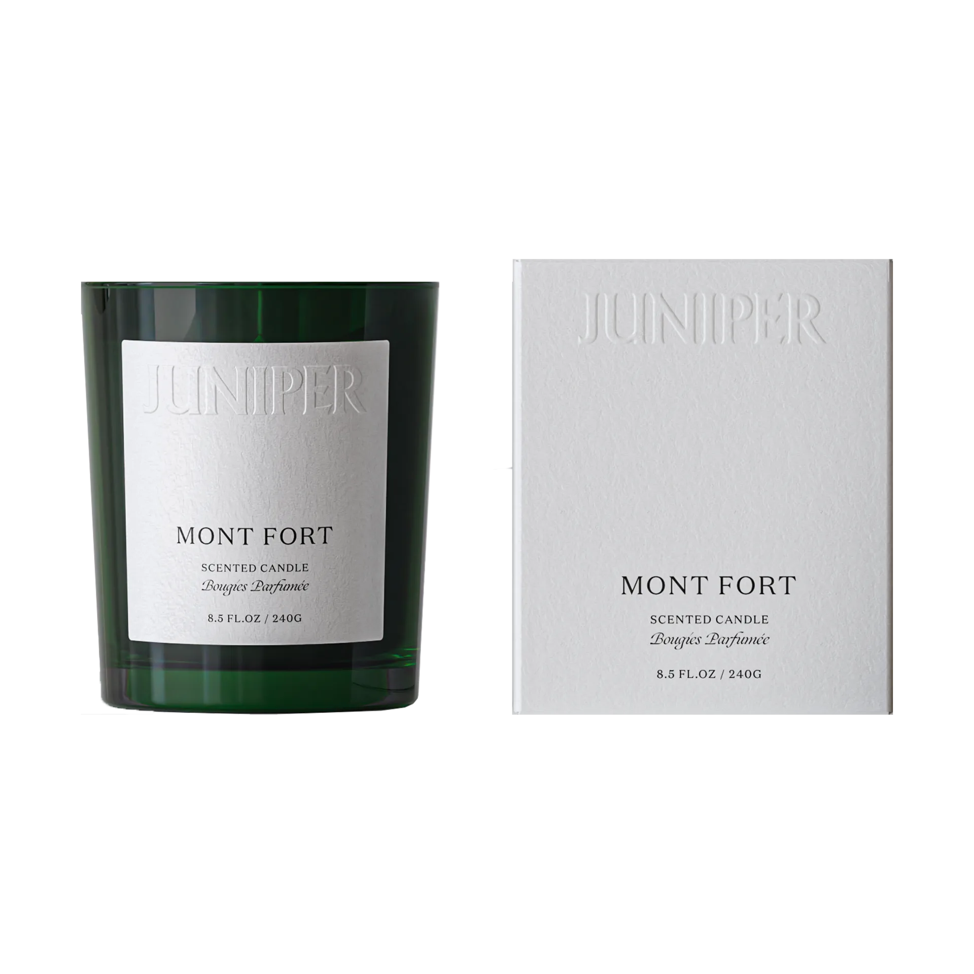 Bougie parfumée Mont Fort, 240 g Juniper