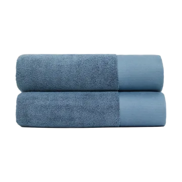 Serviettes de douche Juniper 70x140 cm lot de 2 - North Sea Blue - Juniper