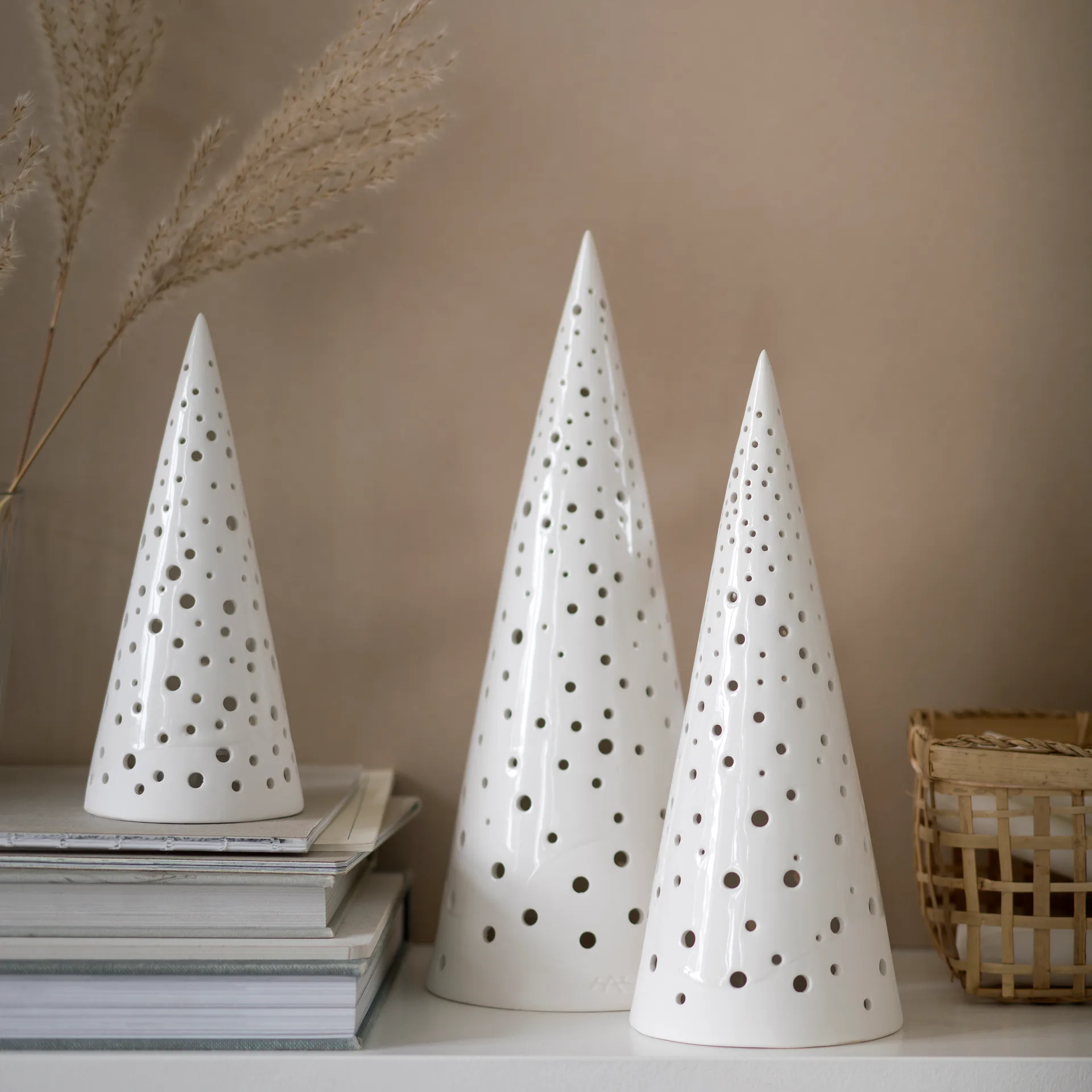 Arbre à bougie Nobili-medium, snow white Kähler