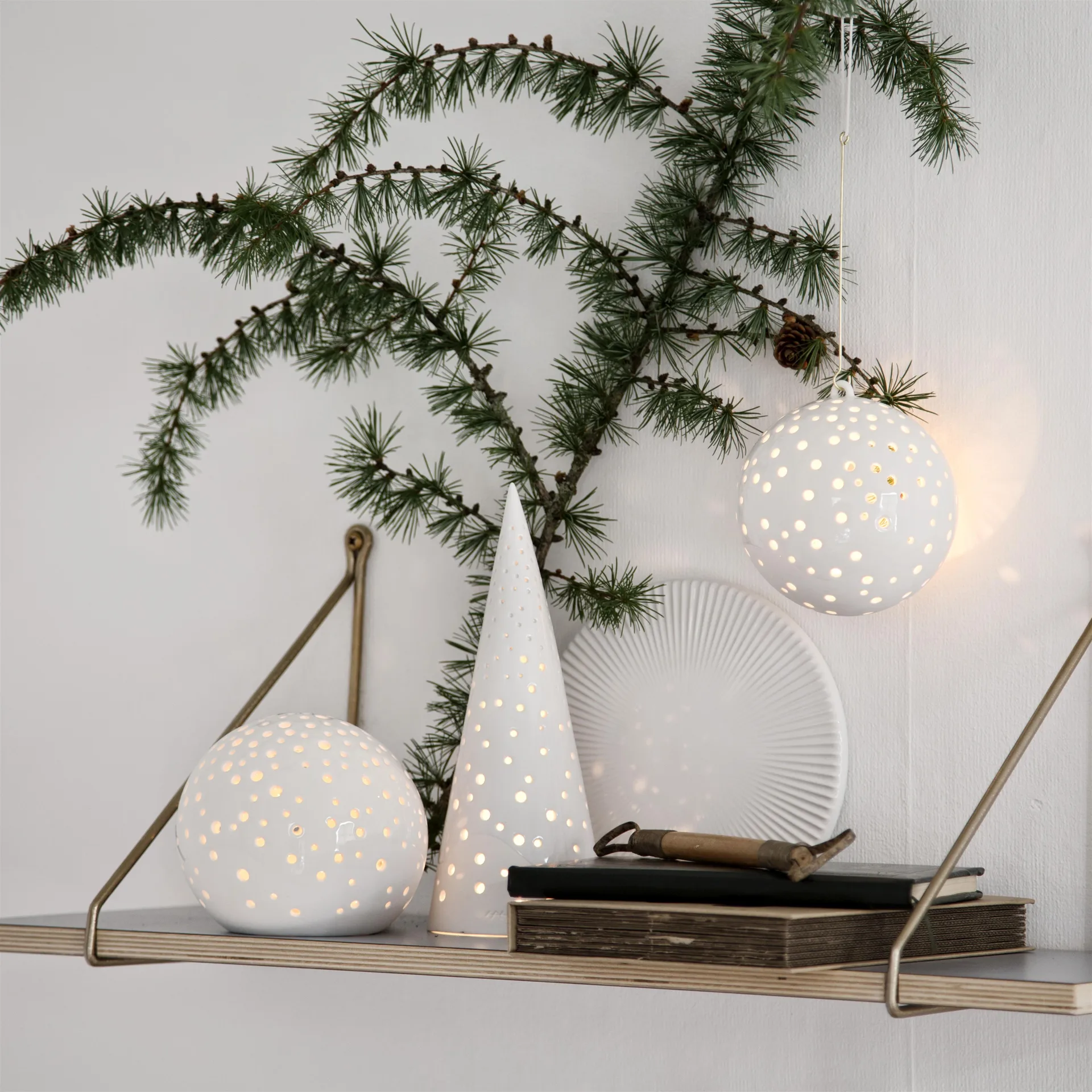 Arbre à bougie Nobili-medium, snow white Kähler