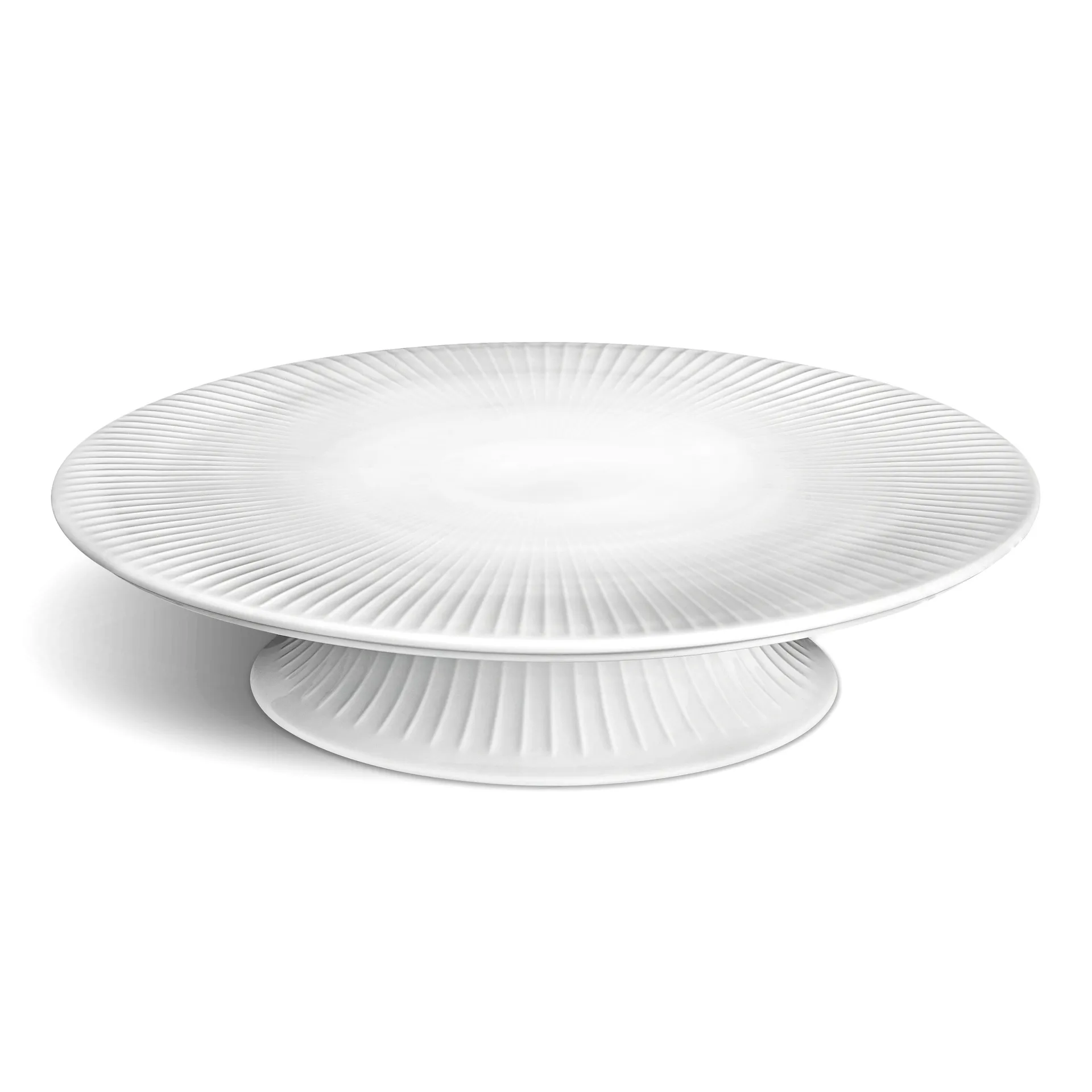 Assiette à gâteau avec pied Hammershøi Ø30 cm, blanc Kähler