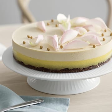 Assiette à gâteau avec pied Hammershøi Ø30 cm - blanc - Kähler