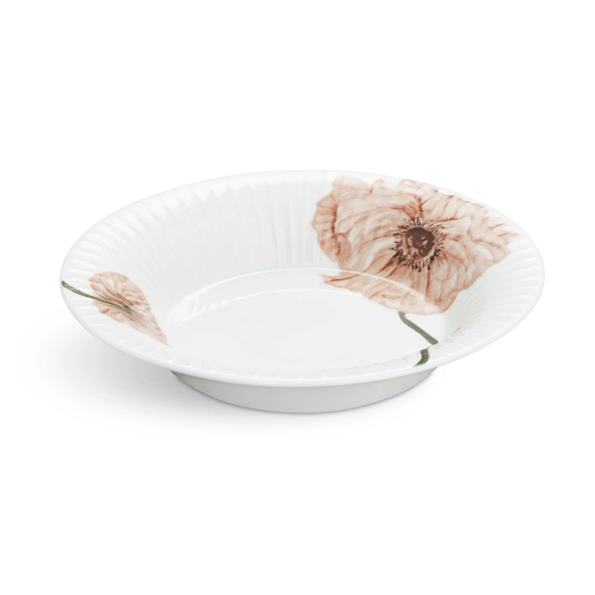 Assiette creuse Hammershøi Poppy 21cm, Blanc Kähler