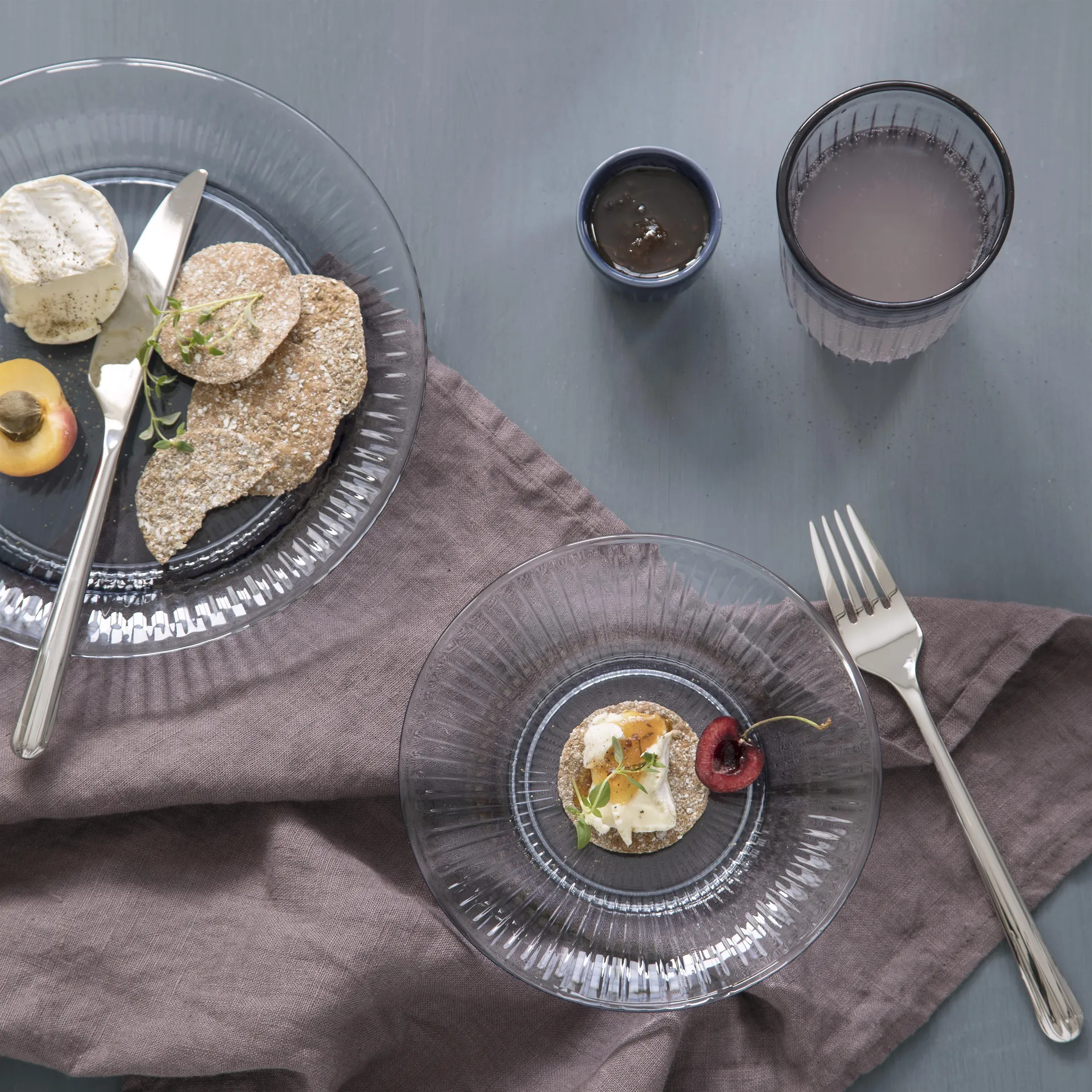 Assiette en verre Hammershøi Ø17 cm, transparent Kähler