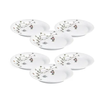 Assiette Hammershøi Christmas Ø27 cm lot de 6 - Kähler