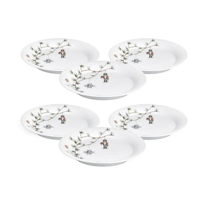Assiette Hammershøi Christmas Ø27 cm lot de 6 - Kähler
