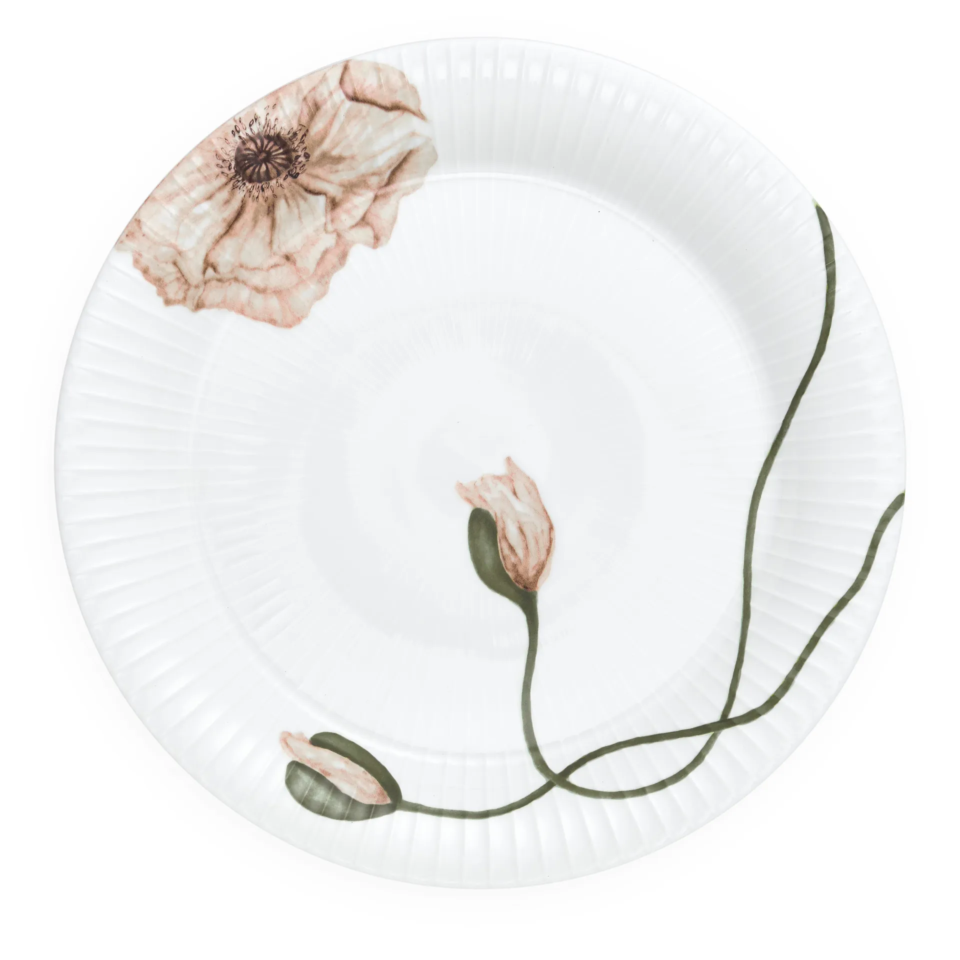 Assiette Hammershøi Poppy 27cm, Blanc Kähler