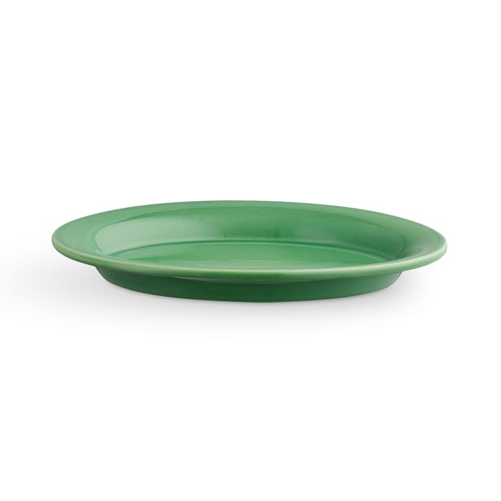 Assiette ovale Ursula 13x18 cm - Vert foncé - Kähler