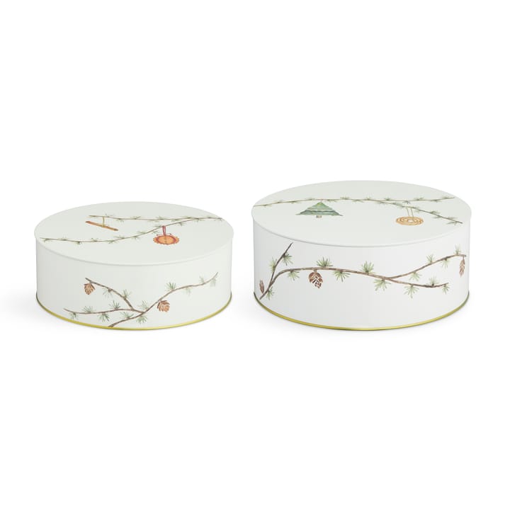 Boîte de rangement de Noël Hammershøi Lot de 2 - Blanc - Kähler