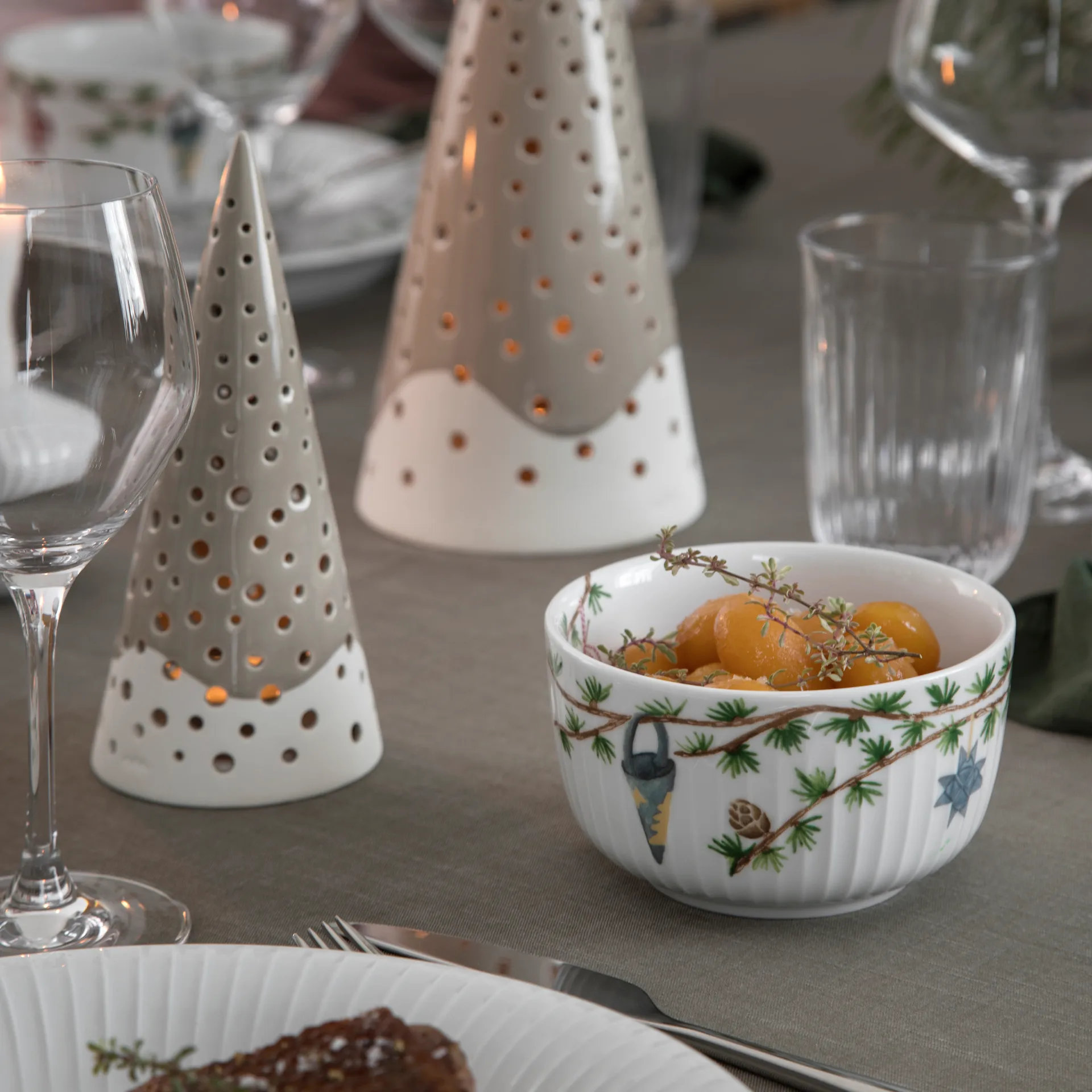 Bol de Noël Hammershøi Ø12cm, Blanc Kähler