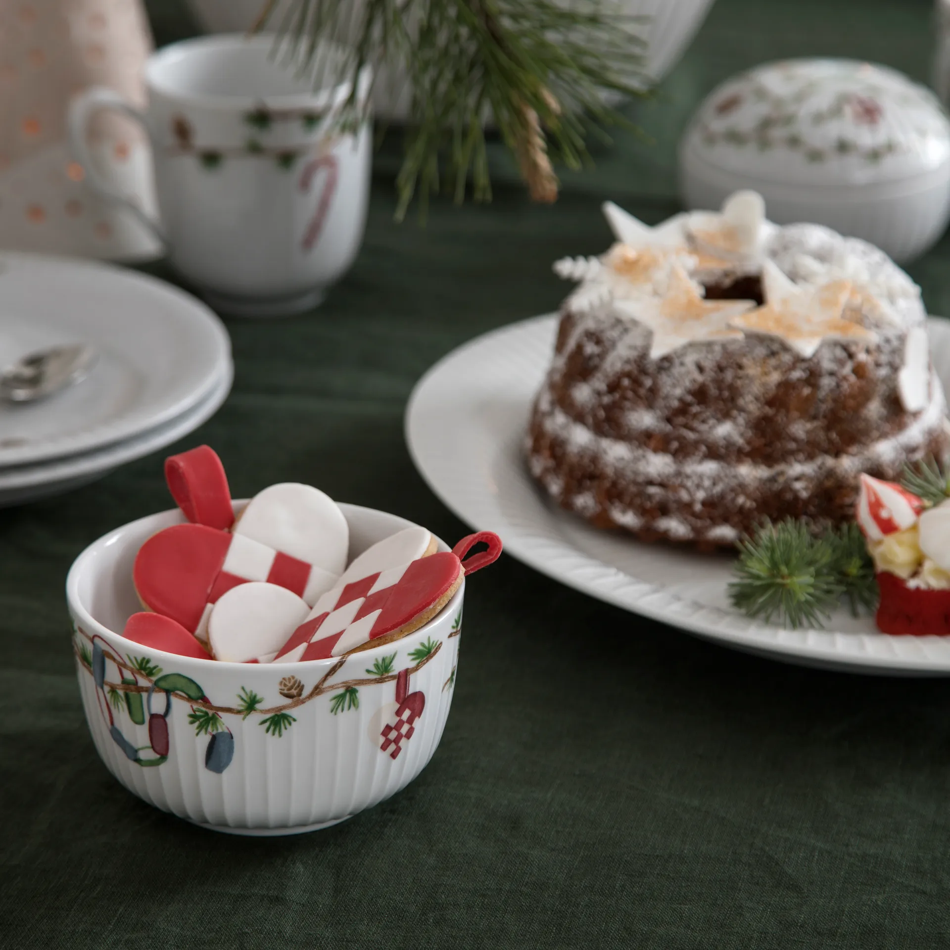 Bol de Noël Hammershøi Ø12cm, Blanc Kähler