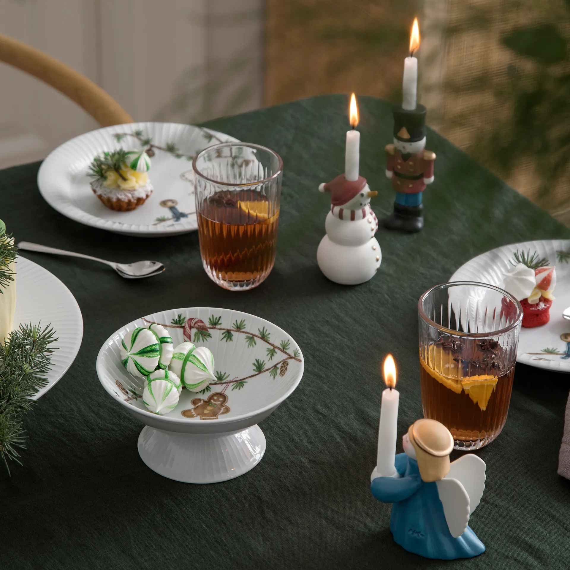 Bol de Noël sur pied Hammershøi Ø16cm, Blanc Kähler