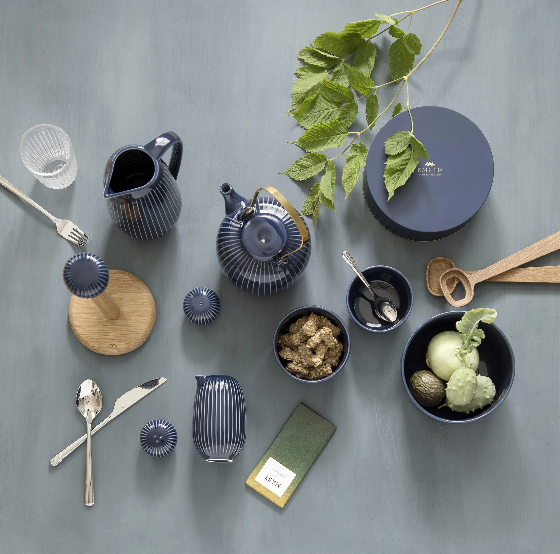 Bol Hammershøi Ø11 cm, indigo Kähler