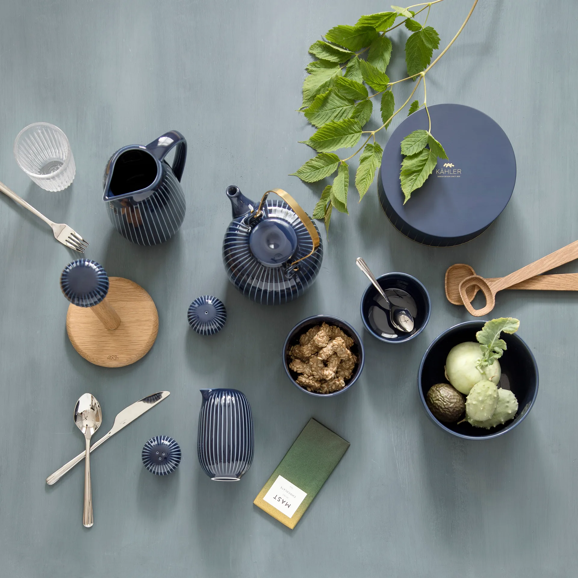 Bol Hammershøi Ø12 cm, indigo Kähler