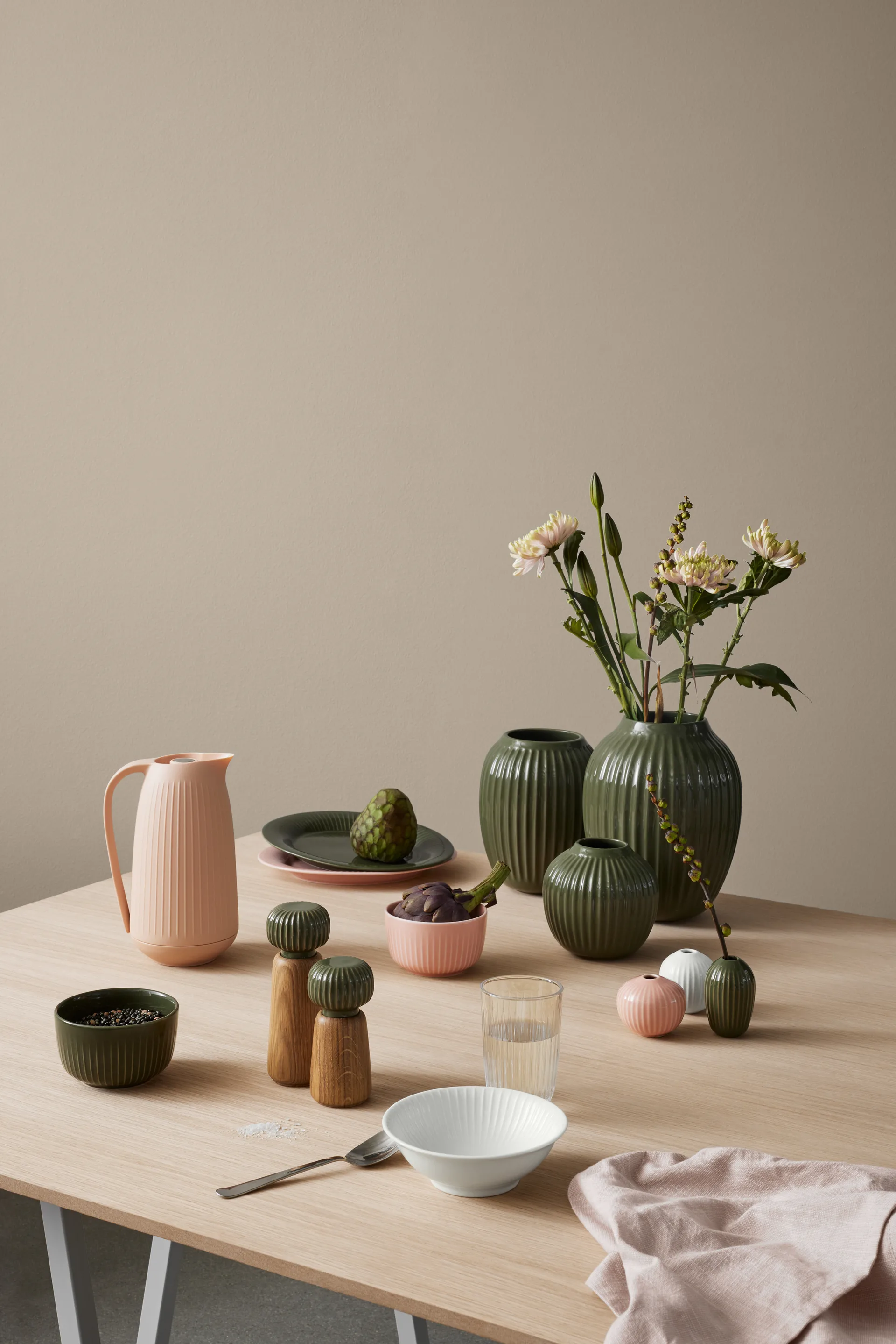 Bol Hammershøi Ø12 cm, Vert foncé Kähler