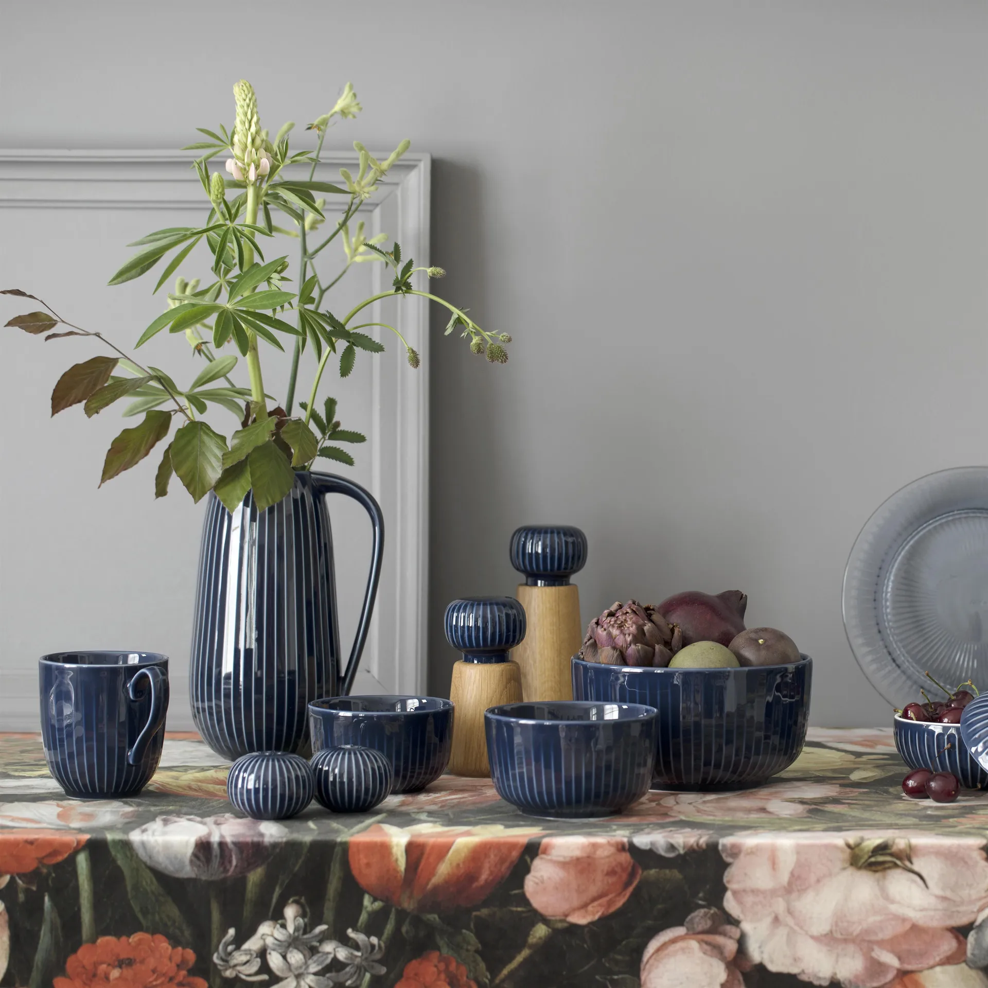 Bol Hammershøi Ø17 cm, indigo Kähler