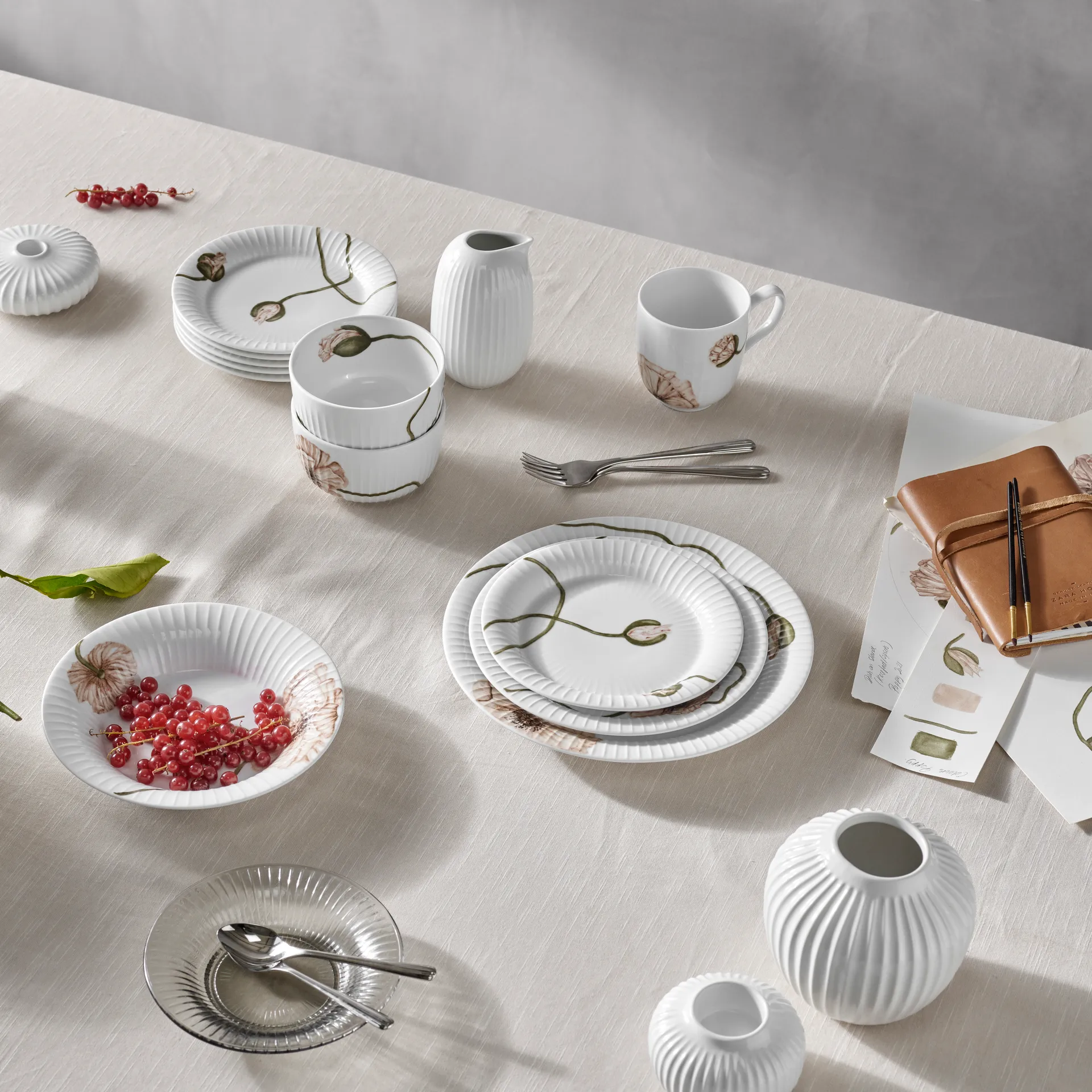 Bol Hammershøi Poppy 12cm, Blanc Kähler