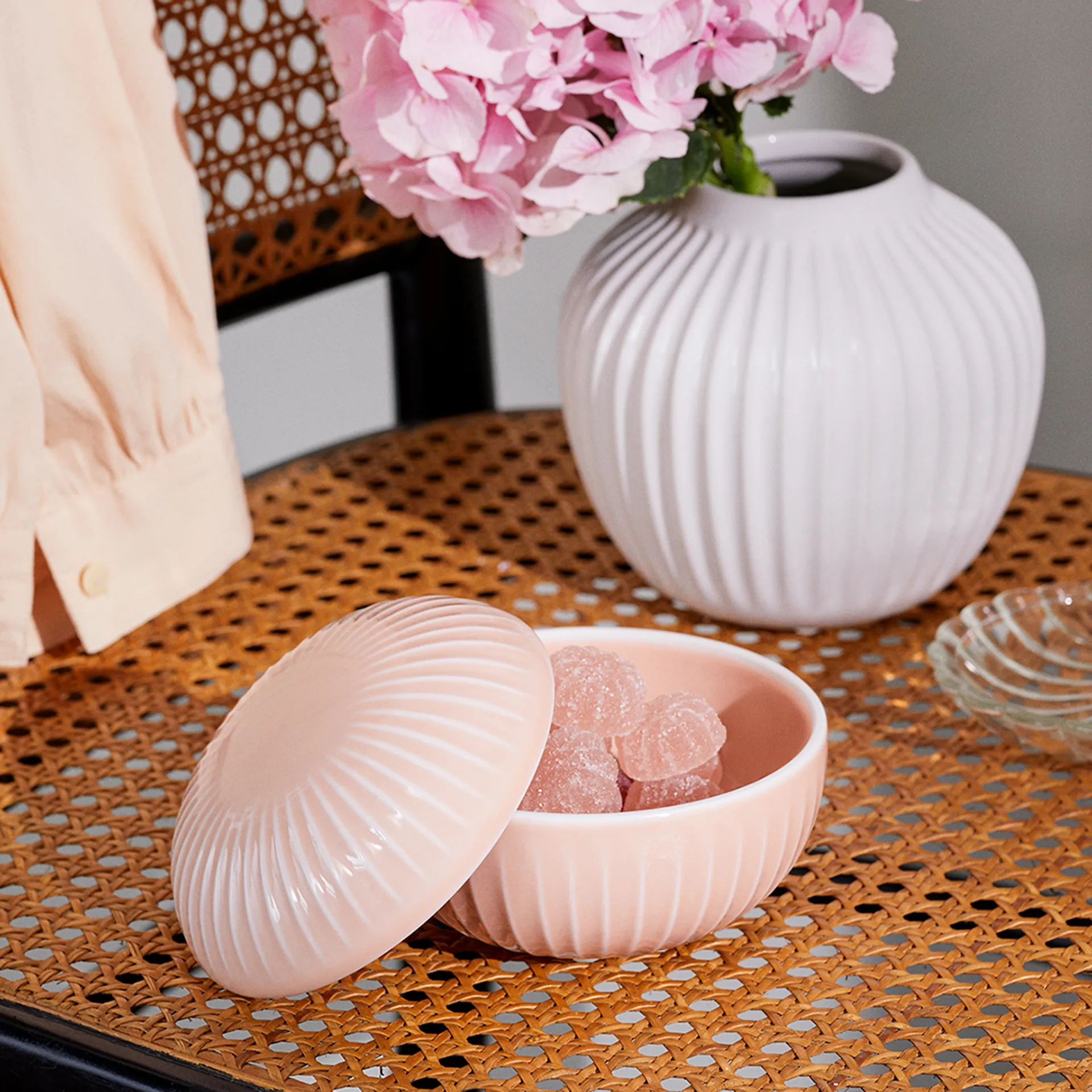 Bonbonnière Hammershøi Ø 12 cm, Nude Kähler