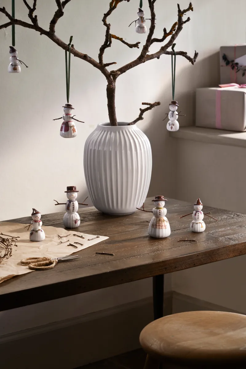 Bonhomme de neige Hammershøi Christmas, Blanc Kähler