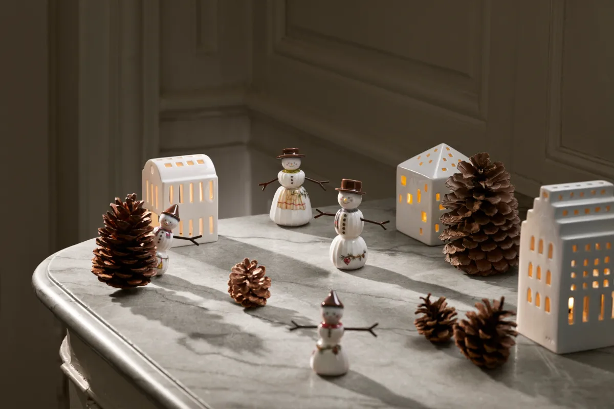 Bonhomme de neige Hammershøi Christmas, Blanc Kähler