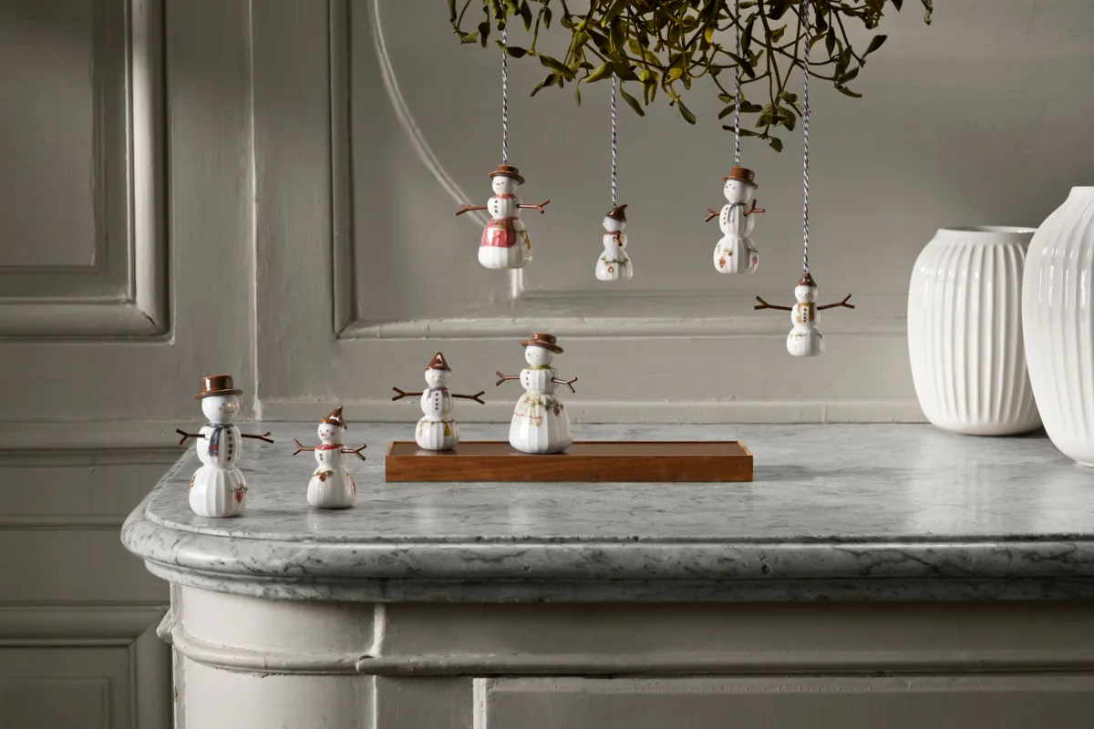 Bonhomme de neige Hammershøi Christmas, Blanc Kähler