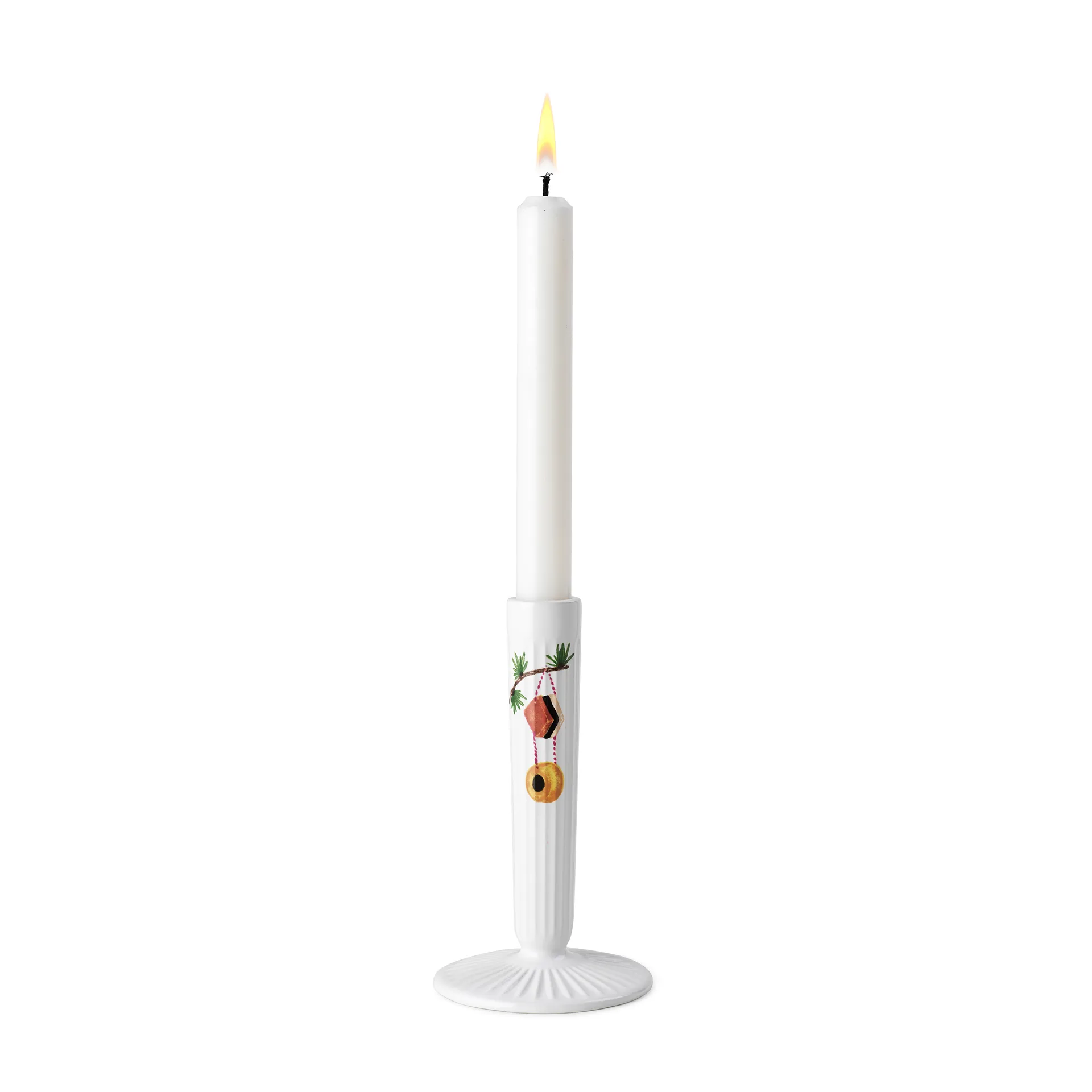 Bougeoir blanc Hammershøi Christmas, 16 cm Kähler