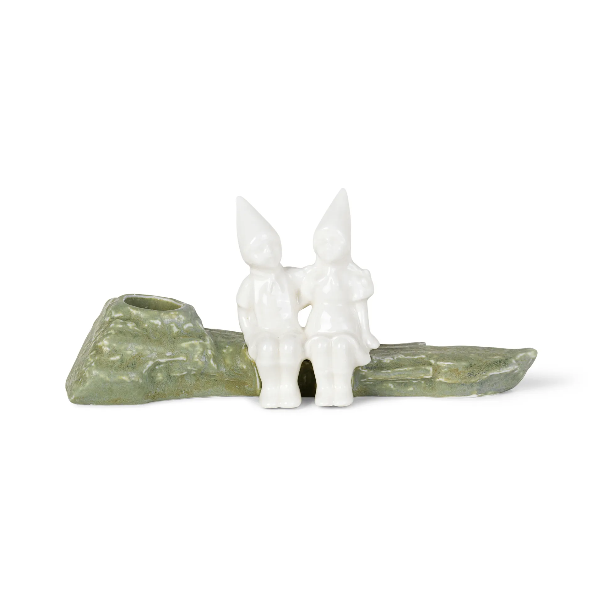 Bougeoir Christmas Tales accolade de Noël 8,5 cm, Blanc Kähler