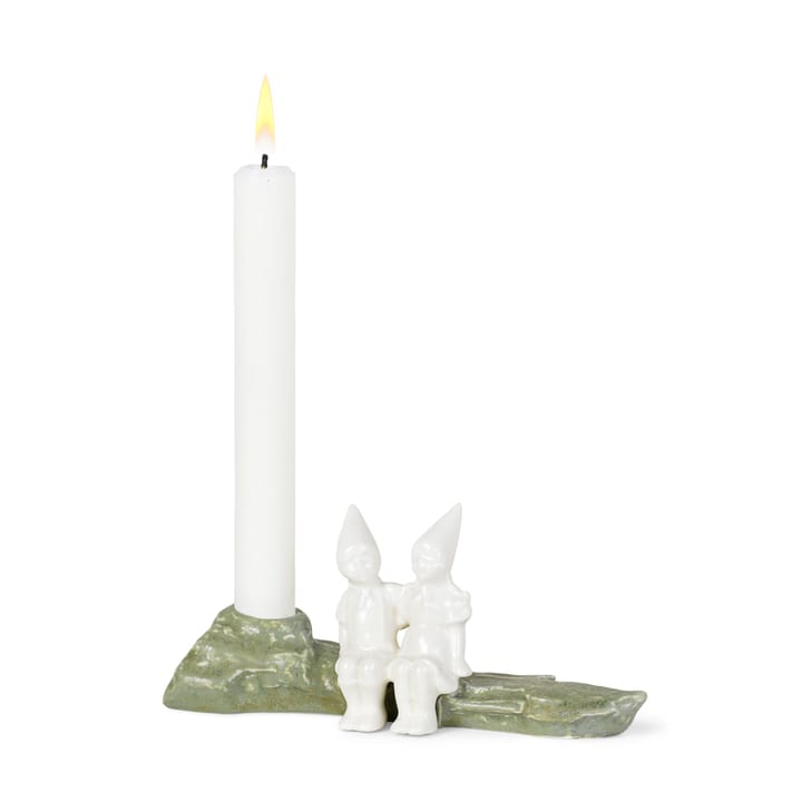 Bougeoir Christmas Tales accolade de Noël 8,5 cm, Blanc Kähler