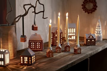 Bougeoir de l’Avent Gingerbread, Lot de 4 - Marron - Kähler